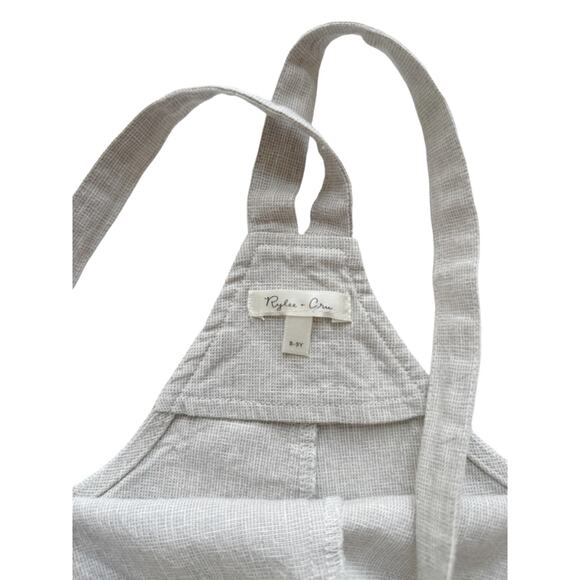 Rylee + Cru Linen Overall Shorts Size 8-9y - Picture 5 of 5